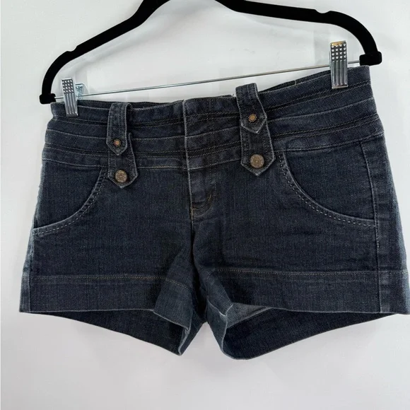 EUC Boom Boom Jeans Button Tab Denim Shorts - Picture 3 of 6